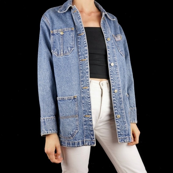 women's denim barn jacket